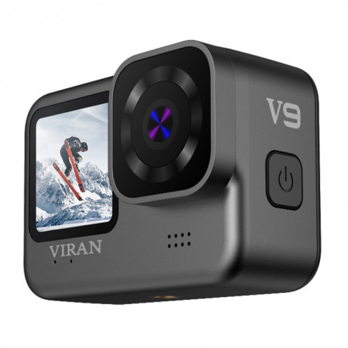 VIRAN V9 4K Caméra d'action anti-secousses de plongée à écran double couleur Enregistreur de voyage pour cyclisme en plein air (carré) SV101A1537-014