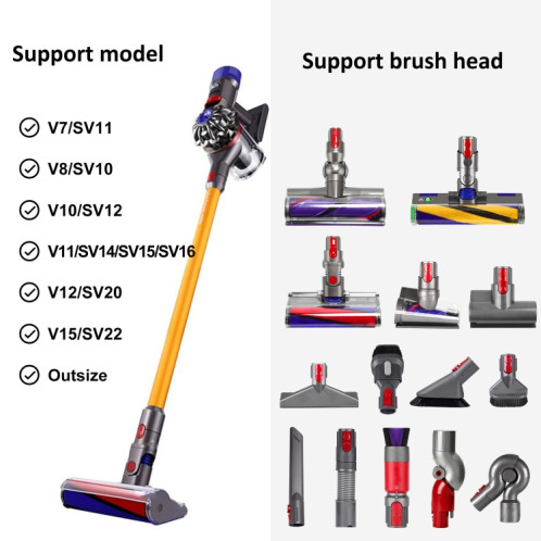Support d'extension de support de rangement pour aspirateur Dyson V7 V8 V10 V11 V12 V15, 1 paire SH5201845-07