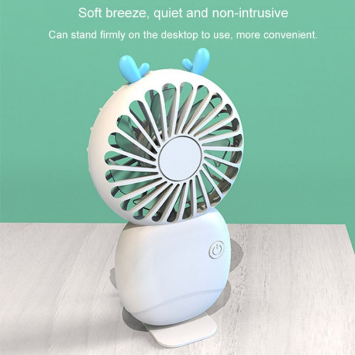 Ventilateur portatif de poche de dessin animé d'été, Mini ventilateur silencieux Rechargeable (blanc) SH001C894-010