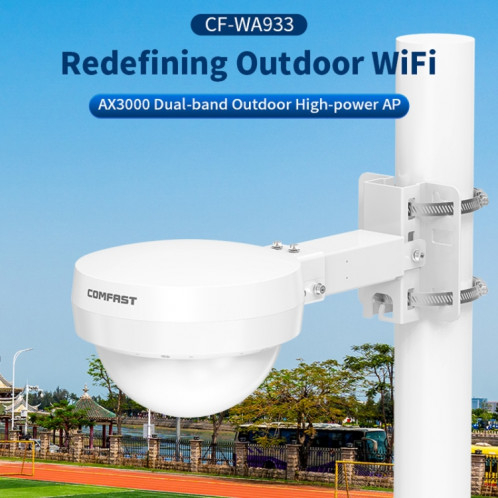 COMFAST WA933 Wi-Fi6 3000Mbps Point d'accès extérieur double bande étanche routeur sans fil prise en charge VLAN (prise ue) SC901A1239-014