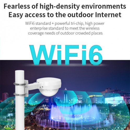 COMFAST WA933 Wi-Fi6 3000Mbps Point d'accès extérieur double bande étanche routeur sans fil prise en charge VLAN (prise ue) SC901A1239-014