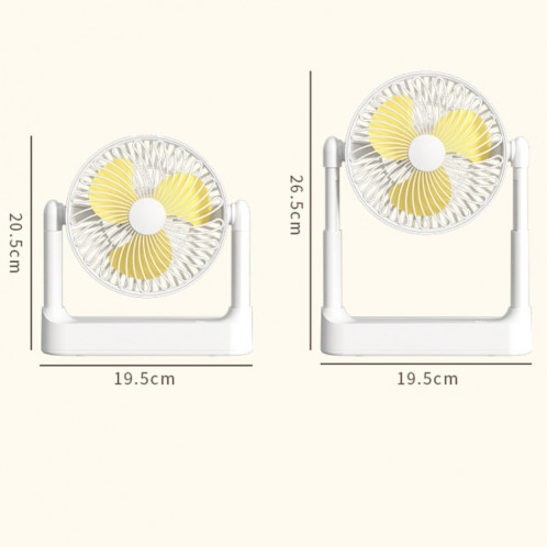 Ventilateur de bureau à domicile USB rétractable portable grand ventilateur de plafond extérieur à énergie éolienne, modèle: modèle de charge SH23021850-012