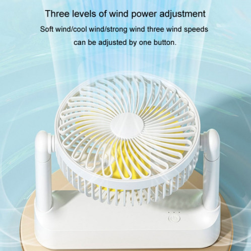 Ventilateur de bureau à domicile USB rétractable portable grand ventilateur de plafond extérieur à énergie éolienne, modèle: modèle de charge SH23021850-012