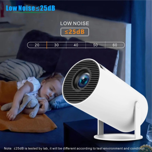 Projecteur intelligent HY300 PRO système Android 11.0 projecteur portable 120 lumens (prise ue) SH201A880-014