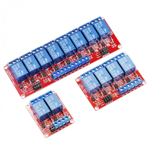 Module de relais 2 voies 5V avec isolation optocoupleur, prend en charge la carte d'extension de déclenchement de niveau haut et bas SH360134-04
