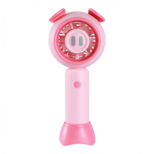 Mini ventilateur portatif USB de dessin animé mignon de bureau (cochon rose) SH701C858-07
