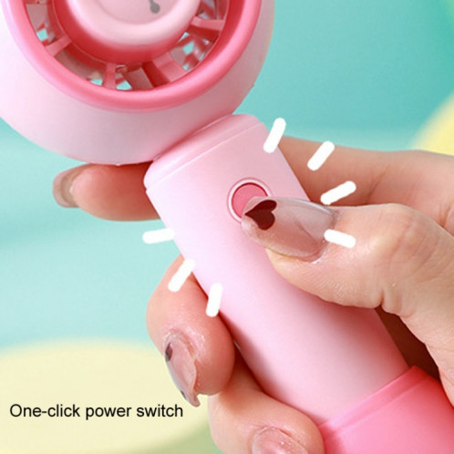 Mini ventilateur portatif USB de dessin animé mignon de bureau (cochon rose) SH701C858-07