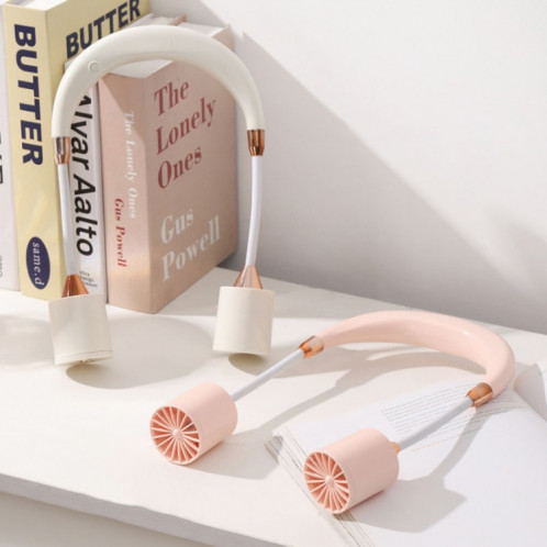 Ventilateur de cou suspendu portable, chargement USB, petit ventilateur d'extérieur longue durée (rose) SH101B1120-09