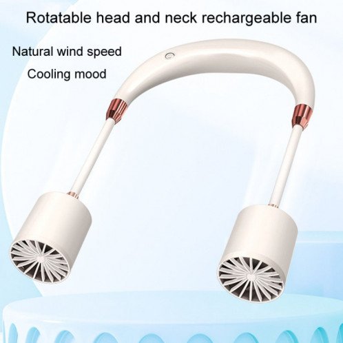 Ventilateur de cou suspendu portable, chargement USB, petit ventilateur d'extérieur longue durée (rose) SH101B1120-09