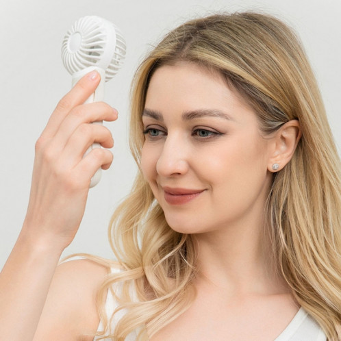 Ventilateur portatif silencieux en Silicone, petit ventilateur électrique suspendu au cou (Beige) SH501A1205-011