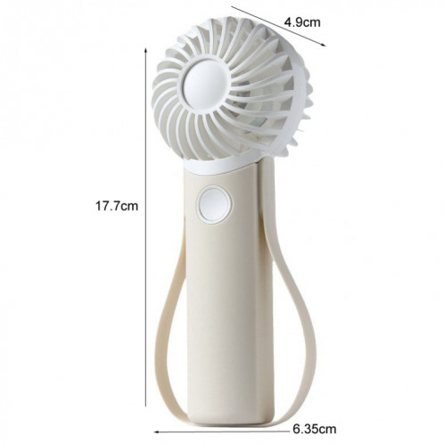 Ventilateur portatif silencieux en Silicone, petit ventilateur électrique suspendu au cou (Beige) SH501A1205-011