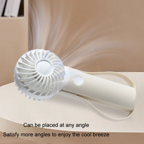Ventilateur portatif silencieux en Silicone, petit ventilateur électrique suspendu au cou (Beige) SH501A1205-011