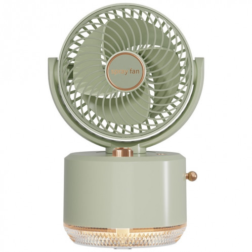 Refroidisseur de charge USB, ventilateur de climatisation, ventilateur de refroidissement de bureau, humidificateur pivotant (vert) SH701B286-012