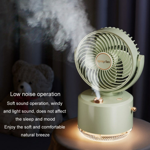 Refroidisseur de charge USB, ventilateur de climatisation, ventilateur de refroidissement de bureau, humidificateur pivotant (vert) SH701B286-012