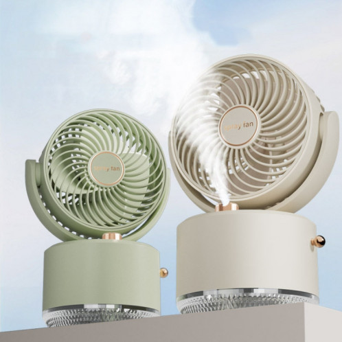 Refroidisseur de charge USB, ventilateur de climatisation, ventilateur de refroidissement de bureau, humidificateur pivotant (vert) SH701B286-012