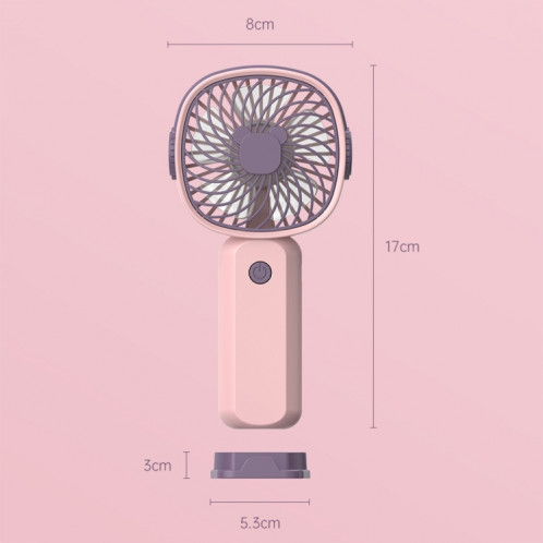 Mini ventilateur multifonctionnel portatif portatif avec fonction de support de téléphone, couleur: jaune vert avec batterie SH80021417-09