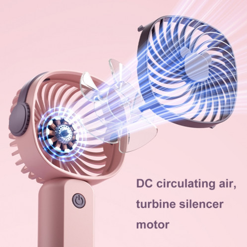 Mini ventilateur multifonctionnel portatif portatif avec la fonction de support de téléphone, couleur: jaune vert sans batterie SH8004123-09