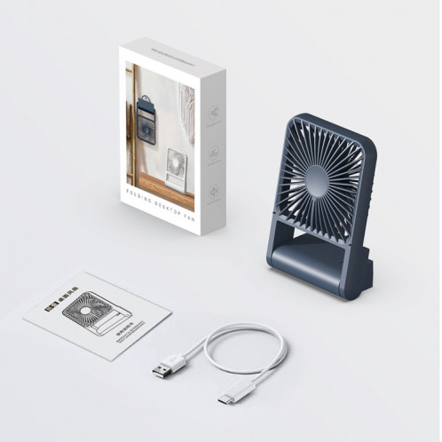 HX-123 USB Chargement mural bureau pliant mince et léger petit ventilateur (blanc) SH801A1507-012