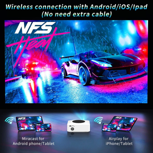 Y2S 1080P Mini LED WiFi projecteur prise en charge écran filaire sans fil miroir Version Youtube (prise ue) SH901B199-09