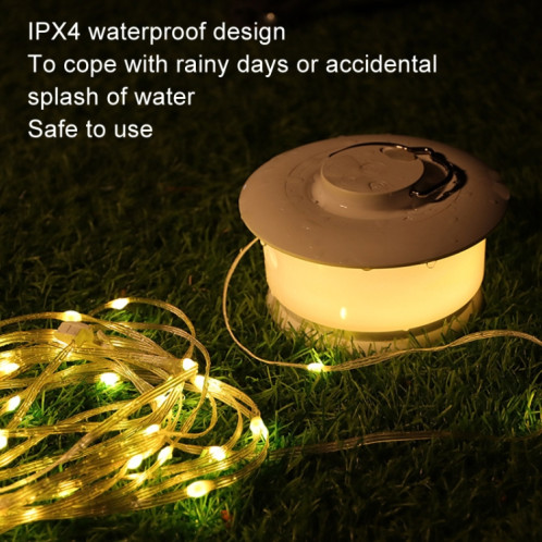 JSK-L20 lampe de Camping en plein air LED chaîne de lumière d'ambiance de tente (blanc) SH901A1574-09