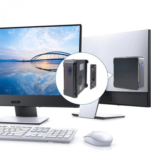 GK3Plus N100 16G + 2 To prise ue 12e Intel Alderlake double HDMI + VGA Triple affichage 4K HD Mini PC de poche SH30171606-014