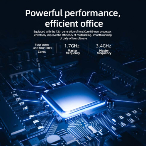 GK3Plus N100 16G + 2 To prise ue 12e Intel Alderlake double HDMI + VGA Triple affichage 4K HD Mini PC de poche SH30171606-014