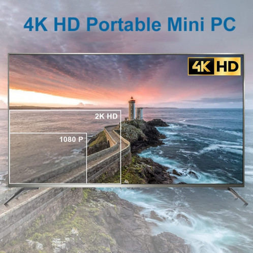 GK3Plus N100 16G + 2 To prise américaine 12e Intel Alderlake double HDMI + VGA Triple affichage 4K HD Mini PC de poche SH3016591-014