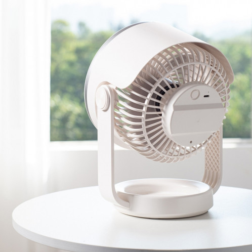 Ventilateur de circulation d'air, chargement USB, ventilateur silencieux de bureau (blanc) SH101A1866-09