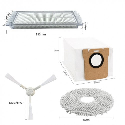 Pour aspirateur Xiaomi Mijia M30 Pro, 2 pièces/paquet, filtre SH1103382-06