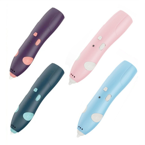 Ensemble de stylos d'impression Graffiti sans fil à basse température, chargement USB, stylo de peinture 3D pour enfants, bricolage (bleu) SH901A1205-010
