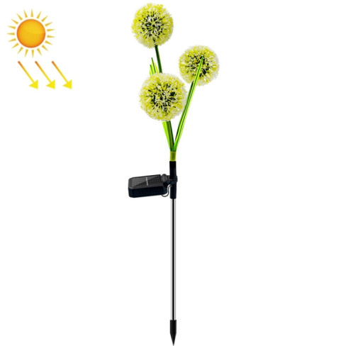Pissenlit pelouse prise de terre décoration lumineuse lampes de jardin solaires extérieures à LED, modèle: 3 têtes SH13011414-07