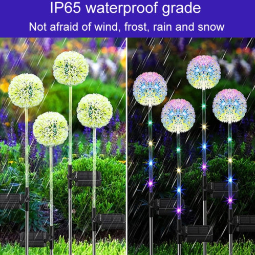 Pissenlit pelouse prise de terre décoration lumineuse lampes de jardin solaires extérieures à LED, modèle: tête unique SH21011845-08