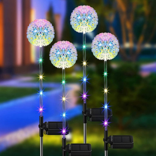 Pissenlit pelouse prise de terre décoration lumineuse lampes de jardin solaires extérieures à LED, modèle: tête unique SH21011845-08