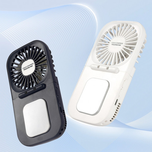 Mini ventilateur de refroidissement de bureau pliable, chargeur USB, portatif, pour l'extérieur, compresse froide (bleu marine) SH201B600-012