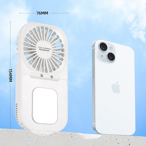 Mini ventilateur de refroidissement de bureau pliable, chargeur USB, portatif, pour l'extérieur, compresse froide (bleu marine) SH201B600-012