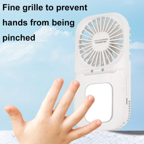 Mini ventilateur de refroidissement de bureau pliable, chargeur USB, portatif, pour l'extérieur, compresse froide (bleu marine) SH201B600-012