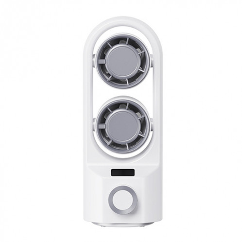 Ventilateur de tour à tête tremblante de bureau à vitesse continue à 100 vitesses à affichage numérique intelligent (blanc) SH501A68-09