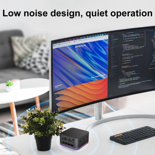 T9 Plus N100 DDR5 16G + 1 To prise américaine 12e Alder Lake double Gigabit LAN + 3 HDMI 4K HD Mini PC de poche SH0124433-013