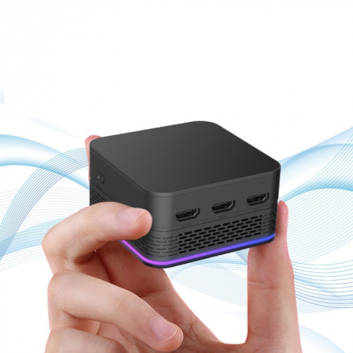 T9 Plus N100 DDR5 16G + 1 To prise américaine 12e Alder Lake double Gigabit LAN + 3 HDMI 4K HD Mini PC de poche SH0124433-013