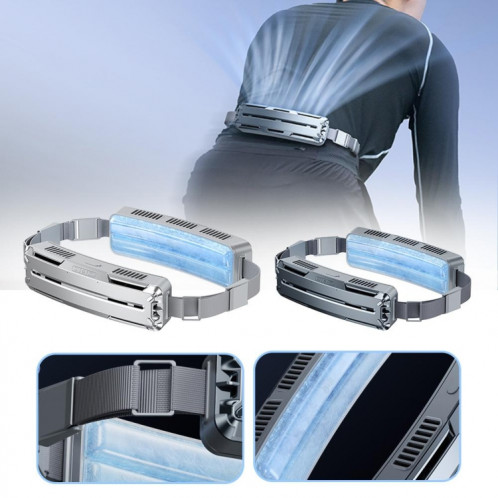 Ceinture de glace, ventilateur de refroidissement pour Sports de plein air, Mini ventilateur de taille Portable (ciel foncé) SH901A1080-012