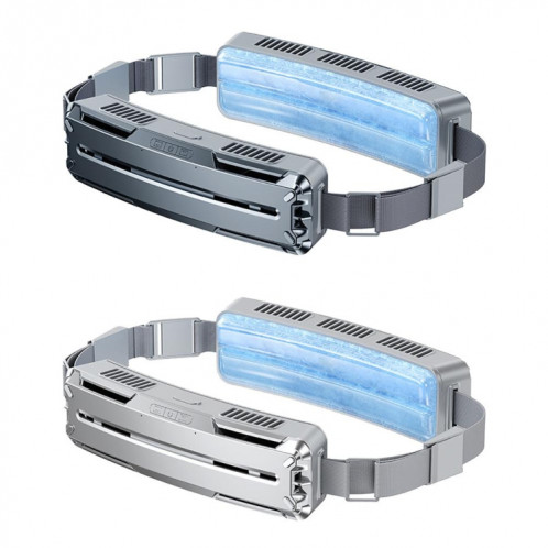 Ceinture de glace, ventilateur de refroidissement pour Sports de plein air, Mini ventilateur de taille Portable (ciel foncé) SH901A1080-012