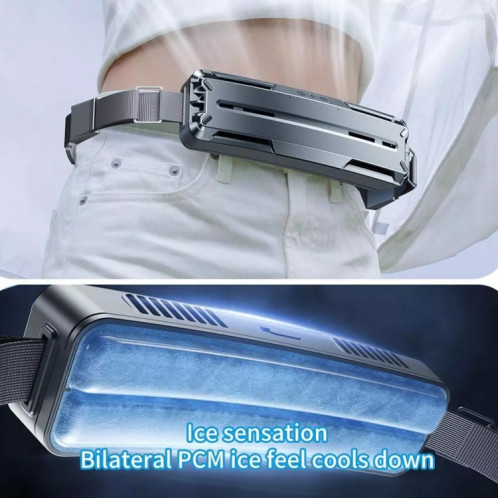 Ceinture de glace, ventilateur de refroidissement pour Sports de plein air, Mini ventilateur de taille Portable (ciel foncé) SH901A1080-012