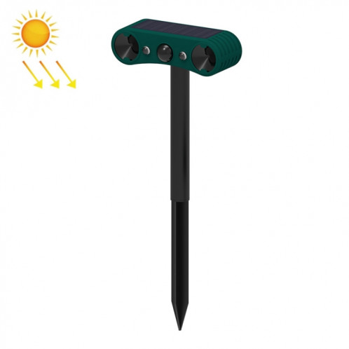 Répulsif de souris à énergie solaire N911W, alarme, capteur infrarouge, répulsif pour animaux (vert) SH101A242-010