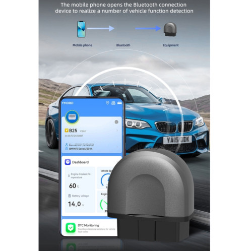 Détecteur de défauts de voiture Détection multifonctionnelle Bluetooth OBD SH81551101-08