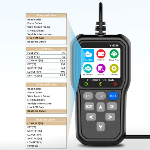 Détecteur de durée de vie de tension de batterie de moteur automobile OBD SH81561287-010