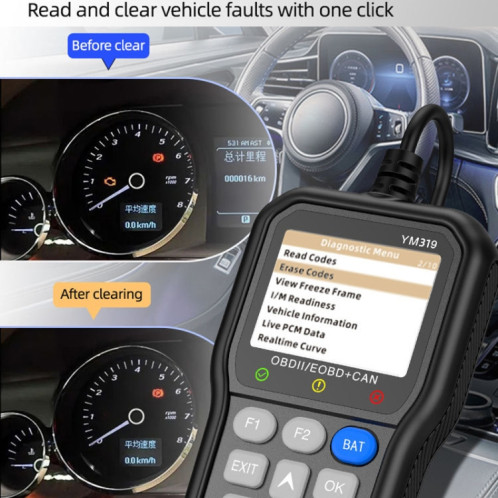 Détecteur de durée de vie de tension de batterie de moteur automobile OBD SH81561287-010