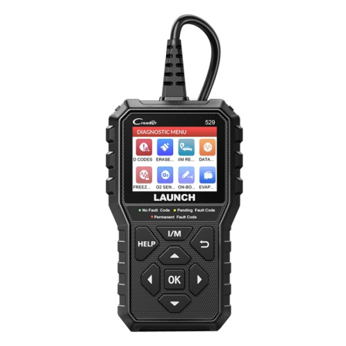 Launch Creader CR529 OBD2 Scanner de code de testeur de défaut de moteur de voiture (noir) SL201A1574-011