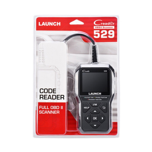Launch Creader CR529 OBD2 Scanner de code de testeur de défaut de moteur de voiture (noir) SL201A1574-011