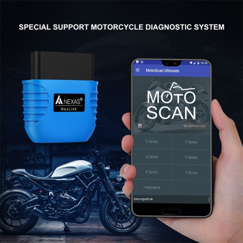 Scanner de diagnostic Nexas Bluetooth 5.0 OBD2 pour IOS/Android SN82541813-09