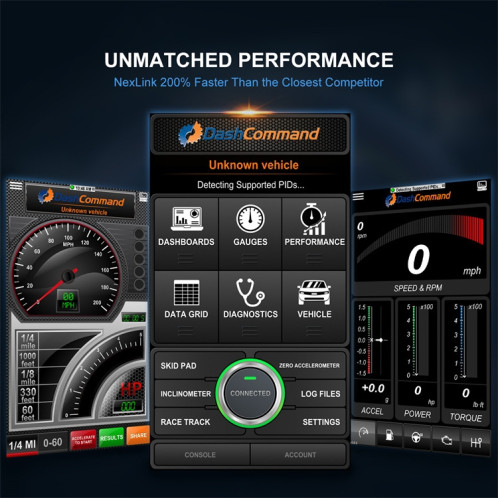 Scanner de diagnostic Nexas Bluetooth 5.0 OBD2 pour IOS/Android SN82541813-09
